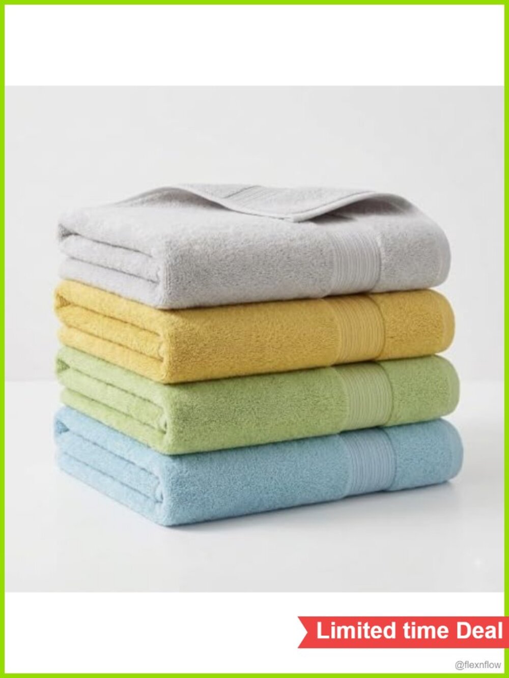 4 Pack Small Bath Towels 20x40 Inch 100% Cotton Soft Absorbent Quick Dry Set